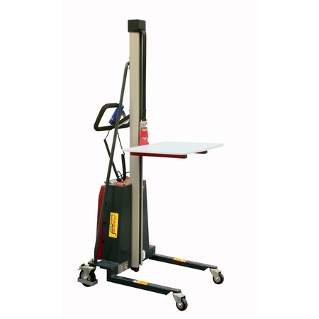 Pake Handling Tools Powered Lift Truck, 330 lb. Cap, 59" Lift Height, Chain Pulling PAKWP02